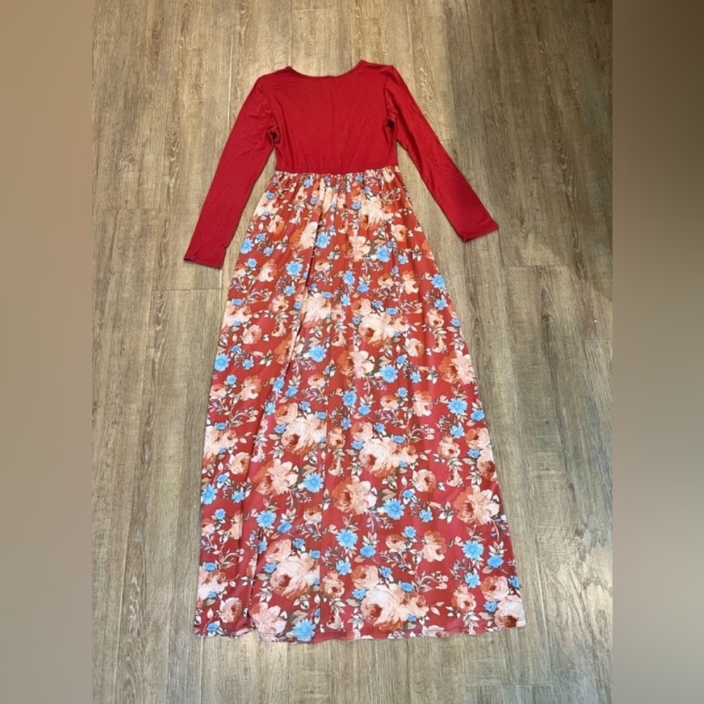 Floral Long Sleeve Maxi Dress - Picture 3 of 3